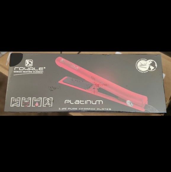 NIB-Platinum Genius Heating Element Flat Iron/Cool Tip Technology - Picture 4 of 8